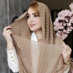 شال حریر راه راه - مانتو پاتریس رشت