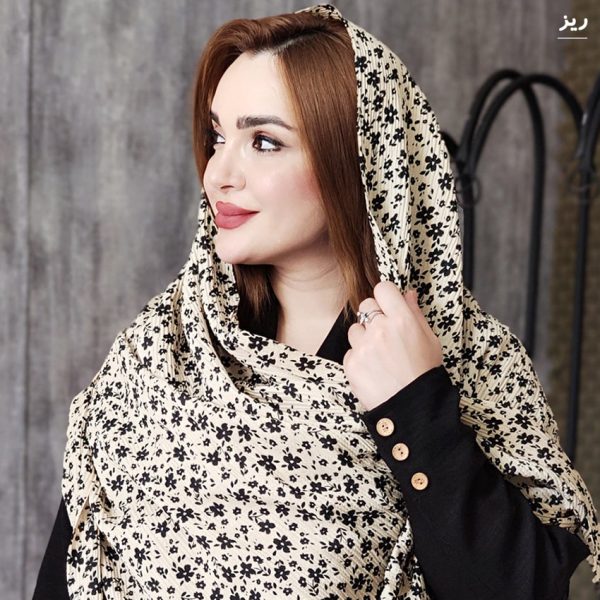 شال پفکی گلدار - مانتو پاتریس رشت