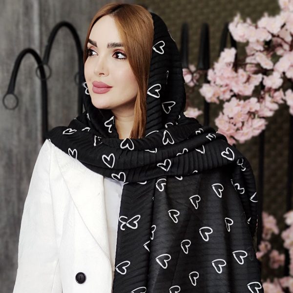 شال پلیسه قلب خطی - مانتو پاتریس رشت