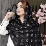 شال پلیسه قلب خطی - مانتو پاتریس رشت