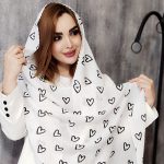 شال پلیسه قلب خطی - مانتو پاتریس رشت