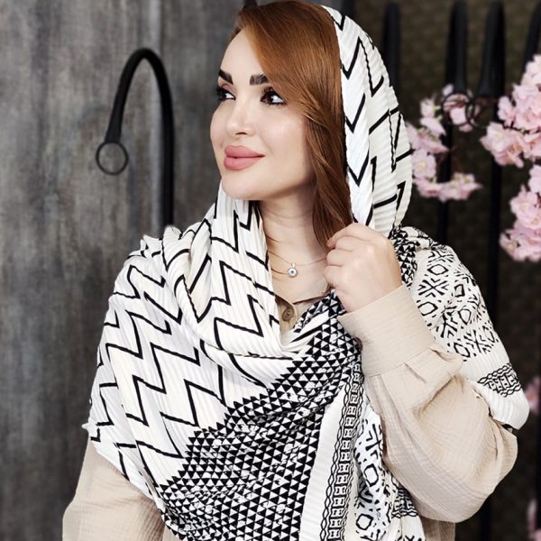 شال پلیسه زیگ زاگ - مانتو پاتریس رشت