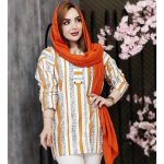 تونیک راه راه 6 دکمه - مانتو پاتریس رشت