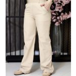 شلوار بگ لینن کرم - مانتو پاتریس رشت