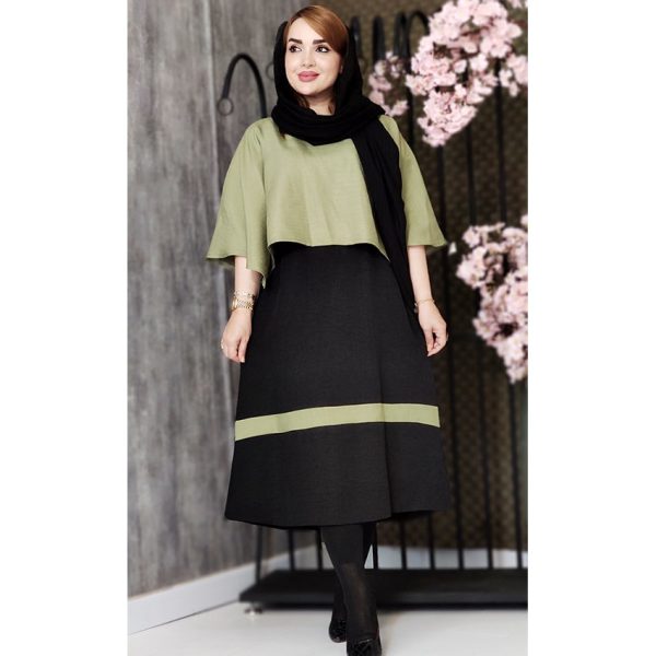 ست 2 تیکه نواری - مانتو پاتریس رشت