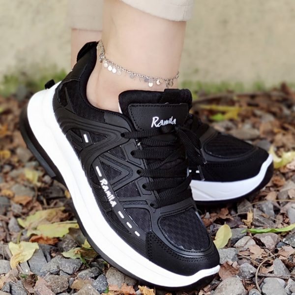 کتونی رامیلا مشکی سفید