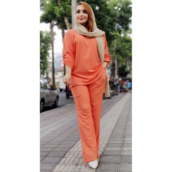 ست مانتو شلوار 3 دکمه - مانتو پاتریس رشت