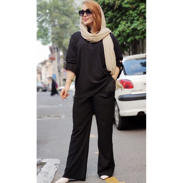 ست مانتو شلوار 3 دکمه - مانتو پاتریس رشت