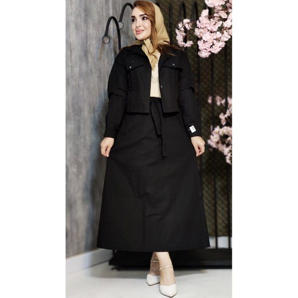 ست کت دامن لینن - مانتو پاتریس رشت