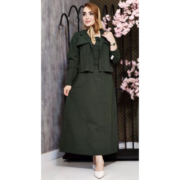 ست کت دامن لینن - مانتو پاتریس رشت