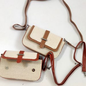 کیف ترکیبی چرم کنفی - مانتو پاتریس رشت