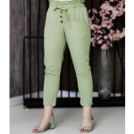 شلوار مام لینن سبز - مانتو پاتریس رشت