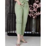 شلوار مام لینن سبز - مانتو پاتریس رشت