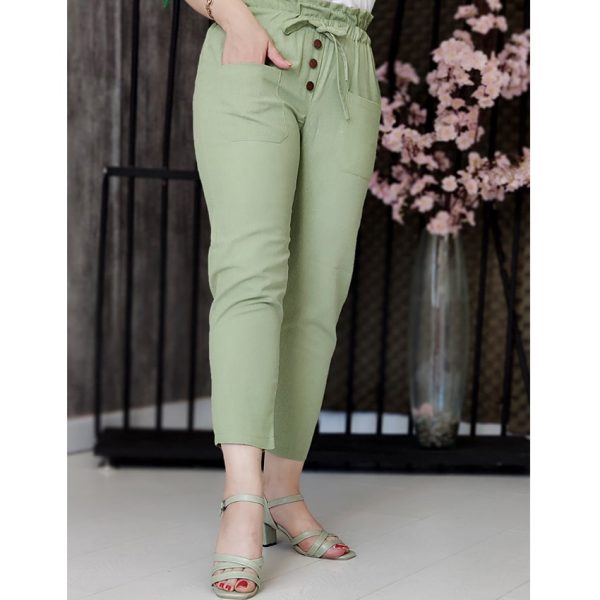 3840080-3-min شلوار مام لینن سبز - مانتو پاتریس رشت