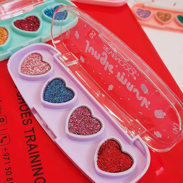 سایه چشم گلیتری قلبی