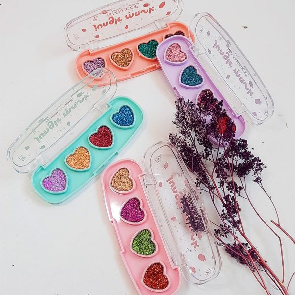 سایه چشم گلیتری قلبی