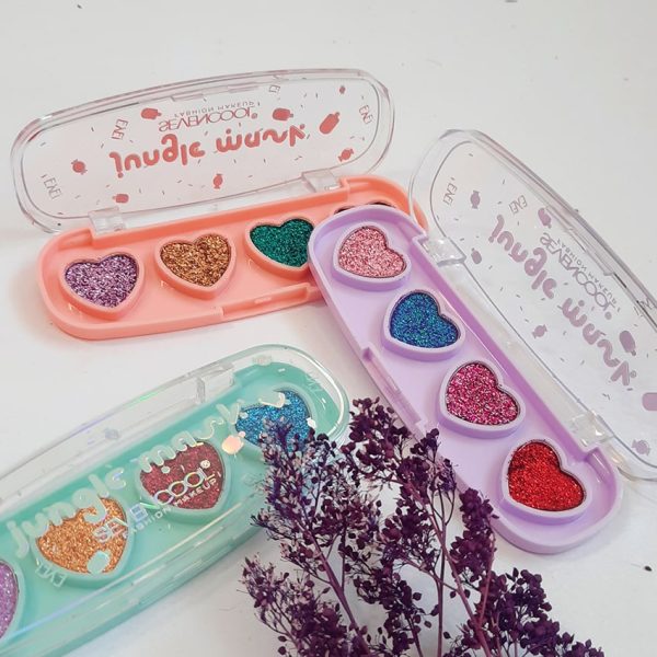 سایه چشم گلیتری قلبی