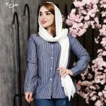 مانتو لینن راه راه کوتاه - مانتو پاتریس رشت