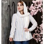مانتو لینن راه راه کوتاه - مانتو پاتریس رشت
