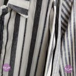 مانتو لینن راه راه کوتاه - مانتو پاتریس رشت
