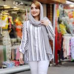 مانتو لینن راه راه - مانتو پاتریس رشت