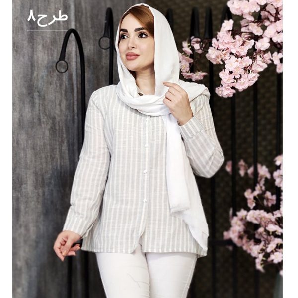 مانتو لینن راه راه - مانتو پاتریس رشت