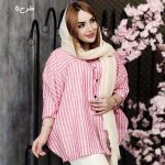 مانتو پانچ راه راه لینن - مانتو پاتریس رشت