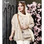 مانتو پانچ راه راه لینن - مانتو پاتریس رشت