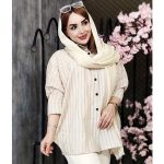 مانتو پانچ راه راه لینن - مانتو پاتریس رشت