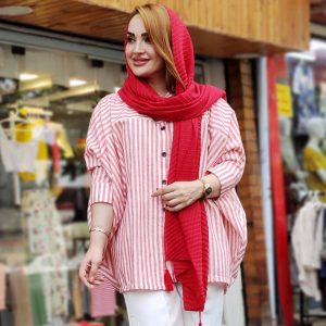 مانتو لینن پانچ راه راه - مانتو پاتریس رشت
