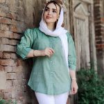 مانتو آستین پفی نخی - مانتو پاتریس رشت