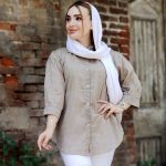 مانتو آستین پفی نخی - مانتو پاتریس رشت