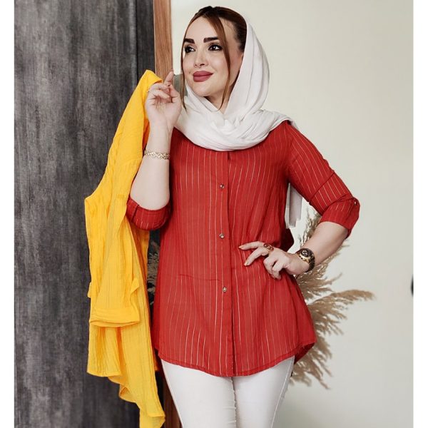 39700136-07-min مانتو آستین 3 ربع وال - مانتو پاتریس رشت