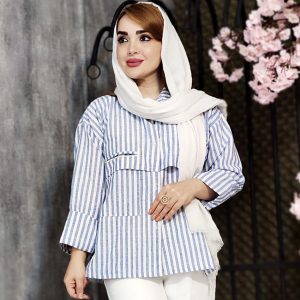 مانتو راه راه لینن - مانتو پاتریس رشت