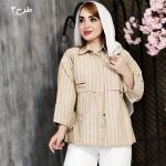 مانتو راه راه لینن - مانتو پاتریس رشت