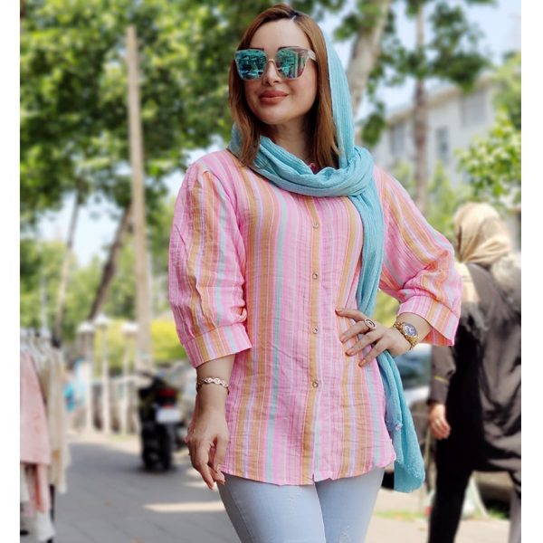 مانتو لینن راه راه - مانتو پاتریس رشت