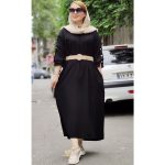 کفتان کریشه مشکی - مانتو پاتریس رشت