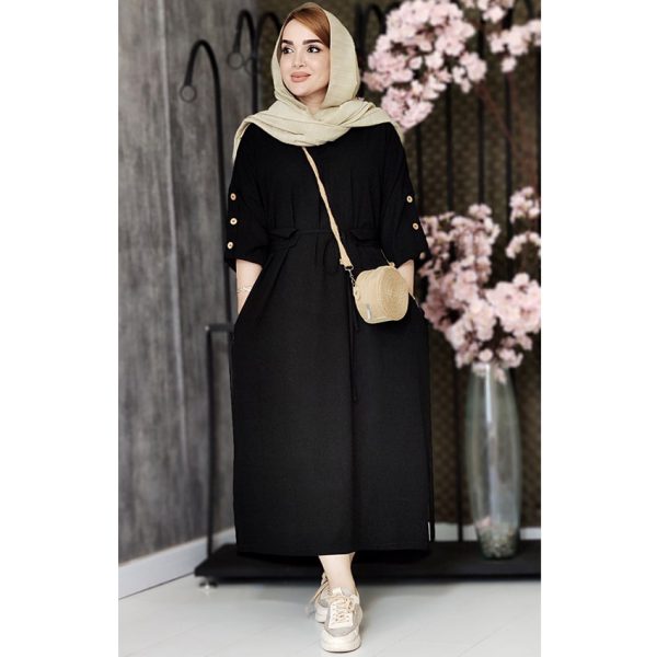 کفتان کریشه مشکی - مانتو پاتریس رشت