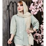 مانتو لینن گلدوزی آستین پفی - مانتو پاتریس رشت