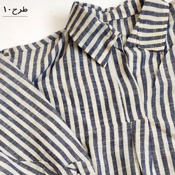 شومیز جلوبسته راه راه - مانتو پاتریس رشت