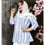 شومیز جلوبسته راه راه - مانتو پاتریس رشت