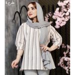 شومیز جلوبسته راه راه - مانتو پاتریس رشت