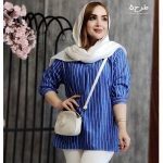 شومیز جلوبسته راه راه - مانتو پاتریس رشت