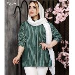 شومیز جلوبسته راه راه - مانتو پاتریس رشت