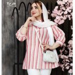 شومیز جلوبسته راه راه - مانتو پاتریس رشت