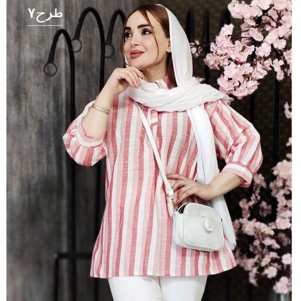 شومیز جلوبسته راه راه - مانتو پاتریس رشت