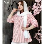 شومیز جلوبسته راه راه - مانتو پاتریس رشت