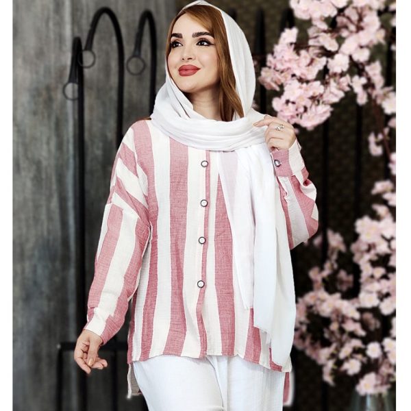 شومیز موسلین راه راه - مانتو پاتریس رشت