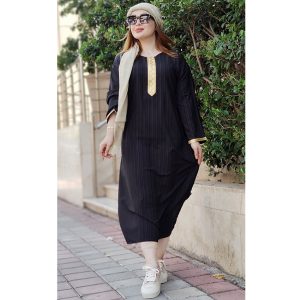 کفتان کراش نوار طلایی - مانتو پاتریس رشت