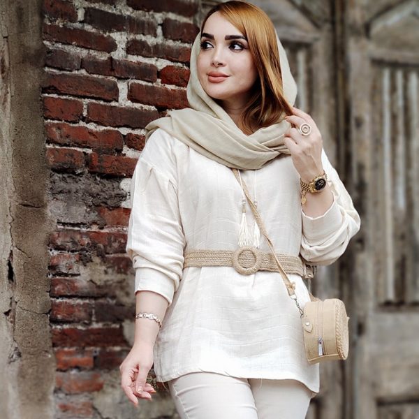 شومیز لینن منگوله دار -مانتو پاتریس رشت